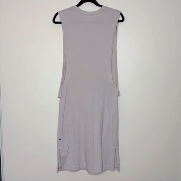 Lululemon RARE Layer Up Convertible Open Side Dress Heathered Silver Spoon 8 - Picture 5 of 8